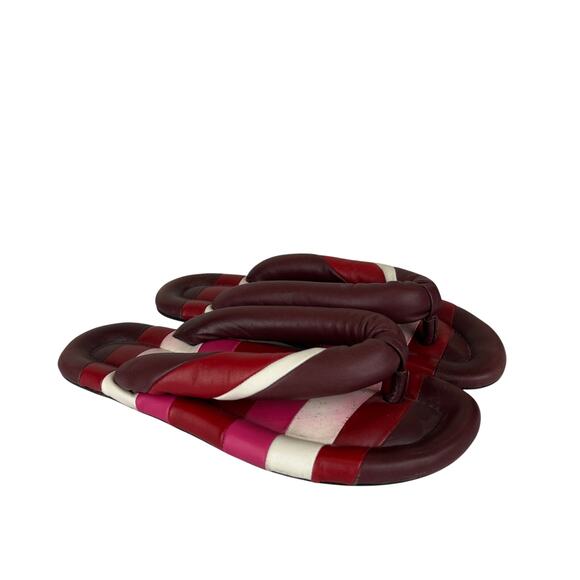Rare Isabel Marant Eckson Leather Puffy Thong Sandals Women's 38 US 8 - Picture 1 of 12